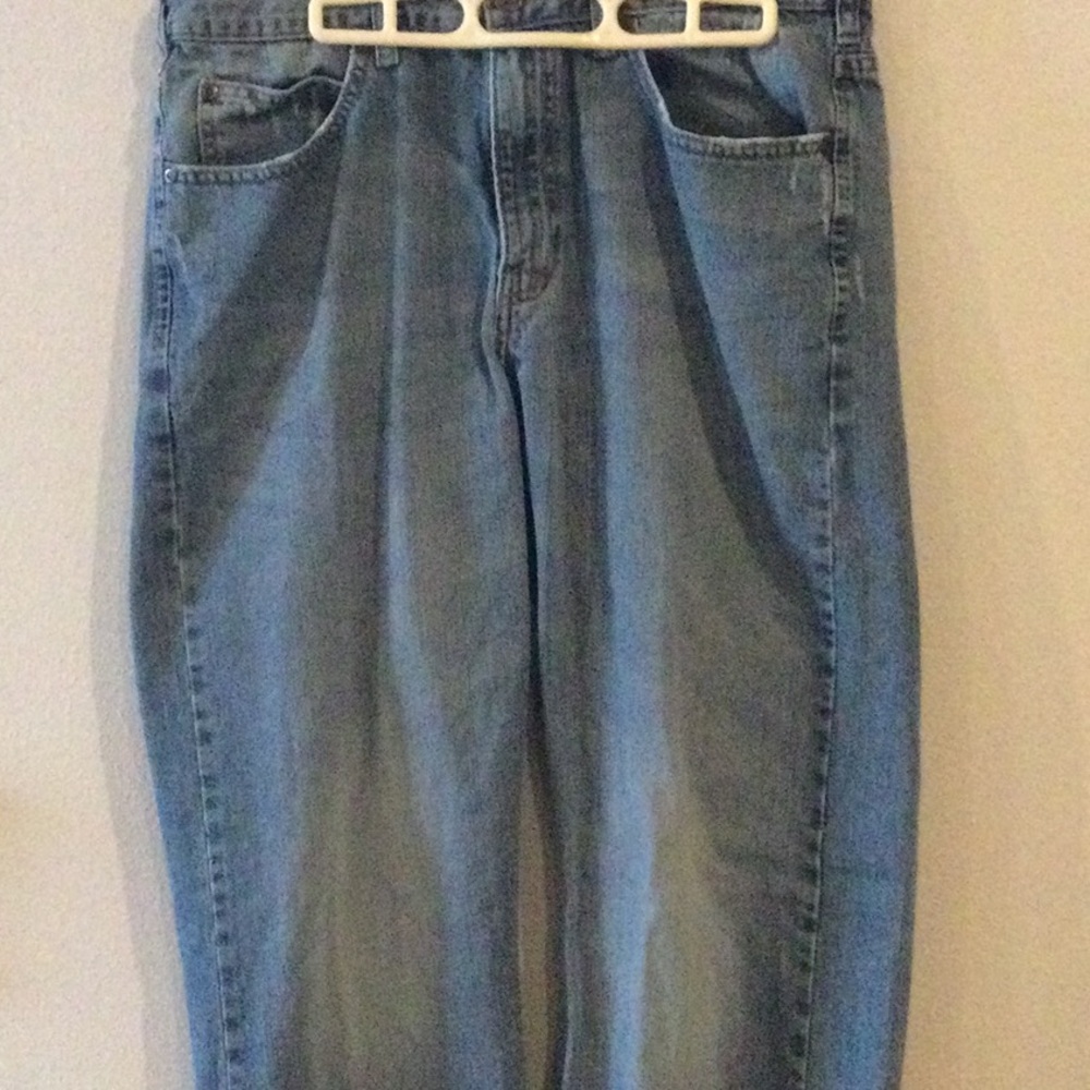Lee Dungarees Casual Light Blue Denim Jeans size 35 x 31.
